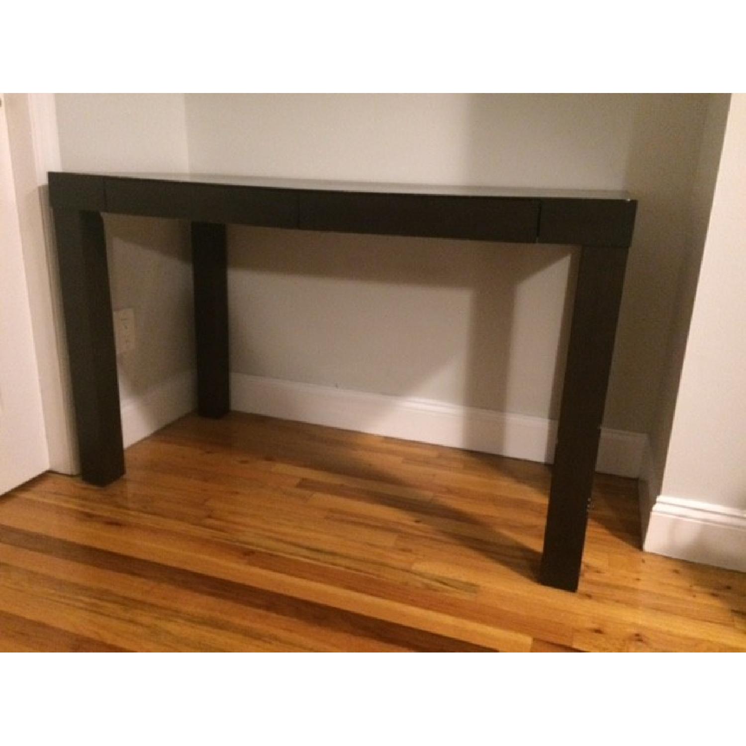 Ikea Dark Brown/Black Desk - image-1