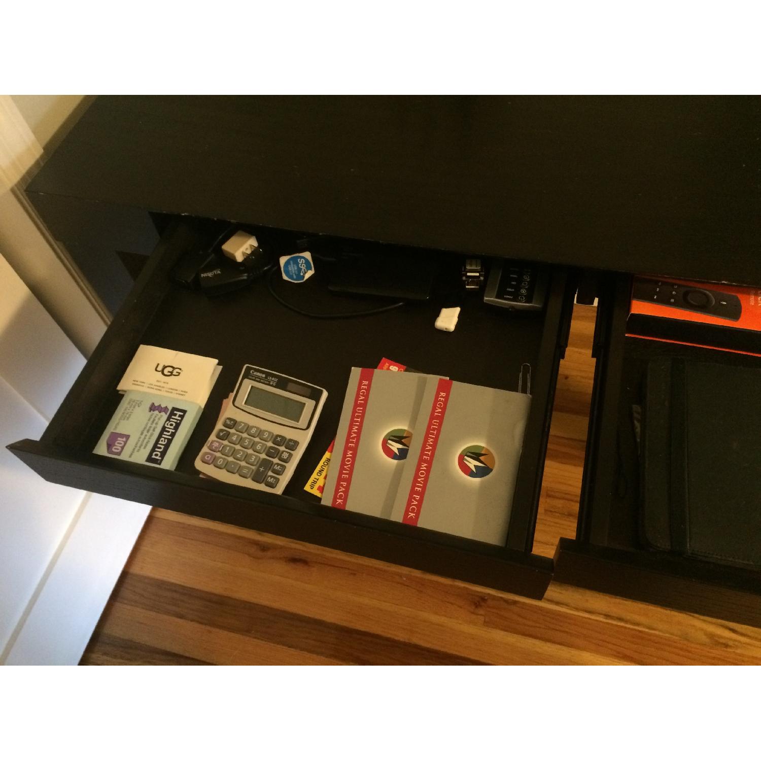 Ikea Dark Brown/Black Desk - image-7