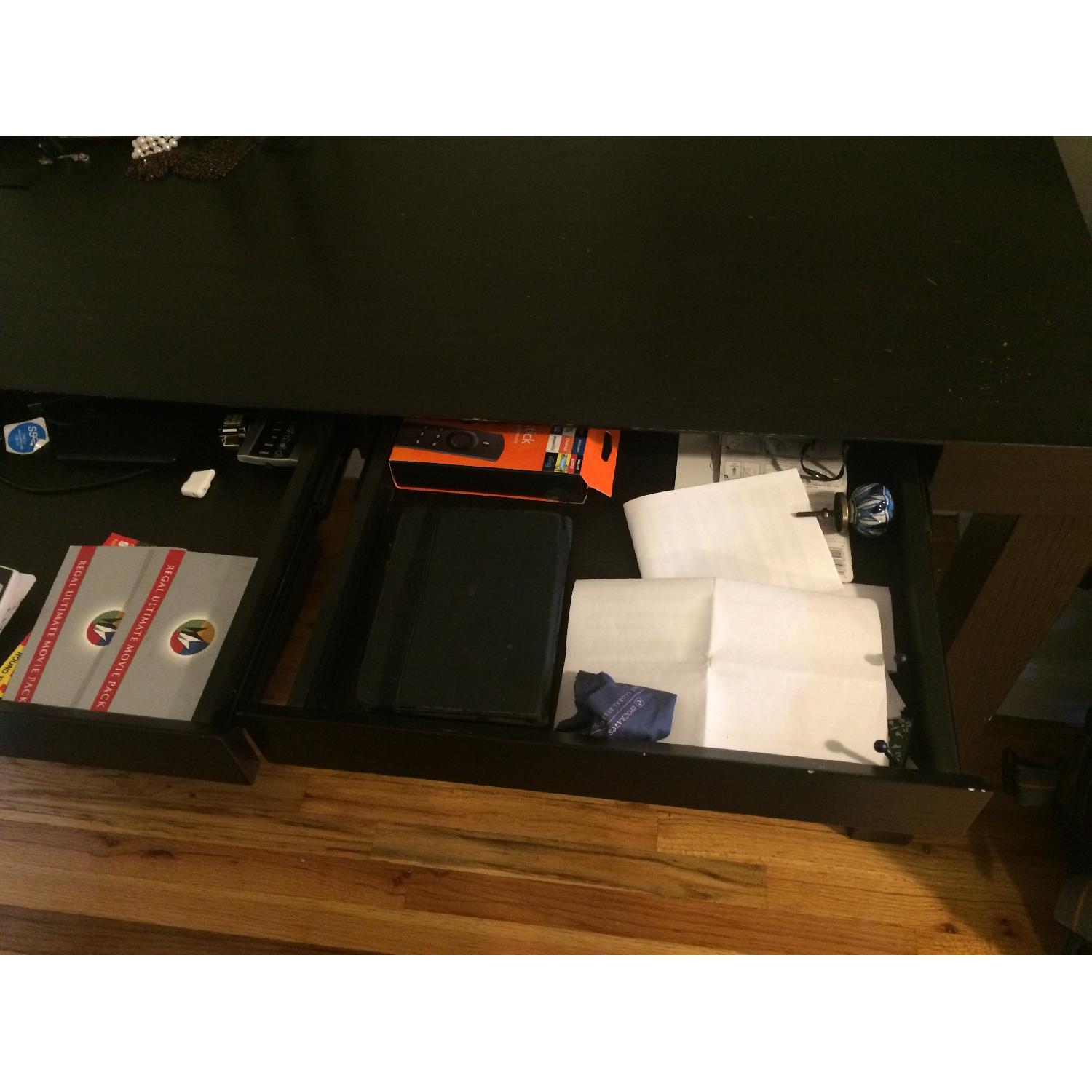 Ikea Dark Brown/Black Desk - image-8