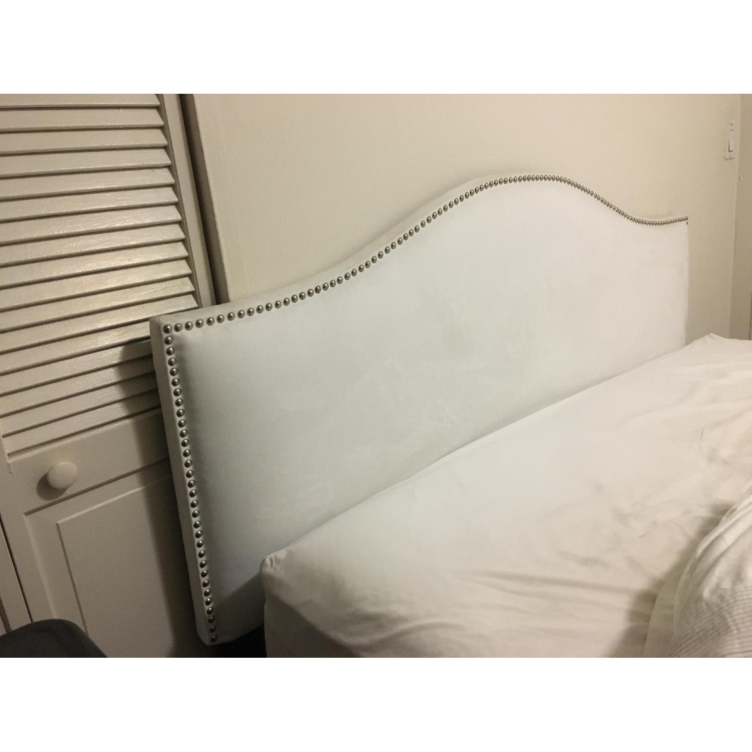 Queen White Headboard - image-1