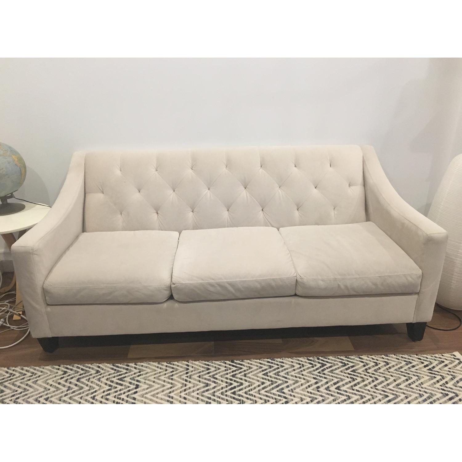 Macy's Chloe Velvet Tufted Sofa - image-2