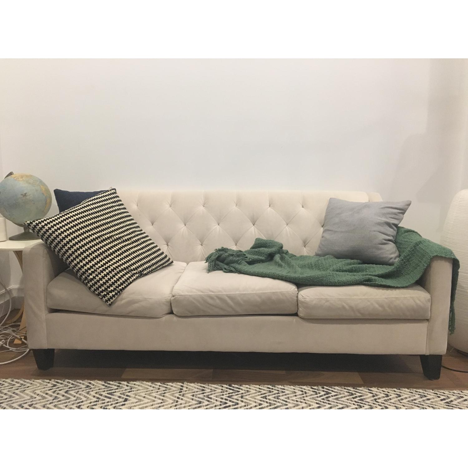 Macy's Chloe Velvet Tufted Sofa - image-3