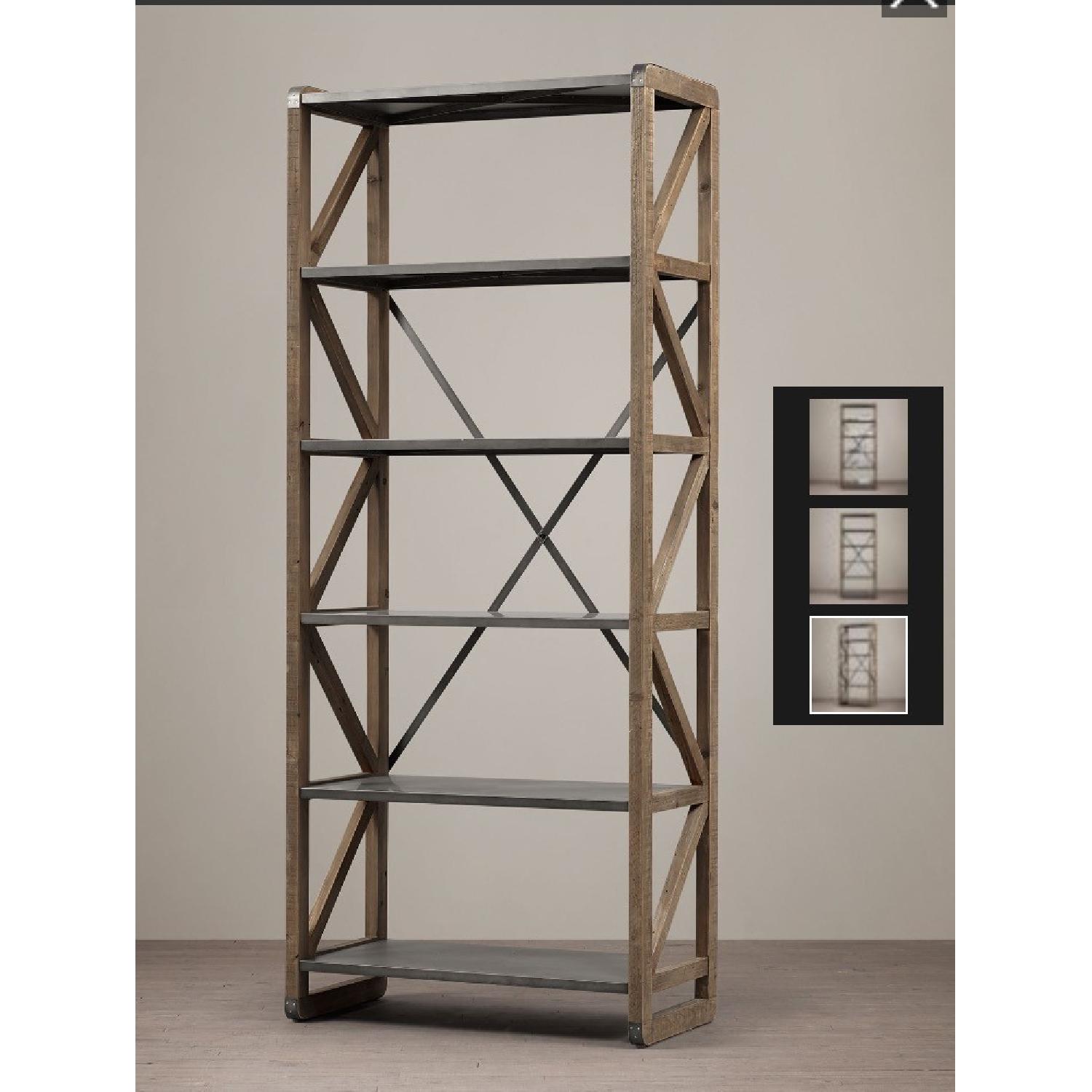 Restoration Hardware Zinc Truss Shelving AptDeco