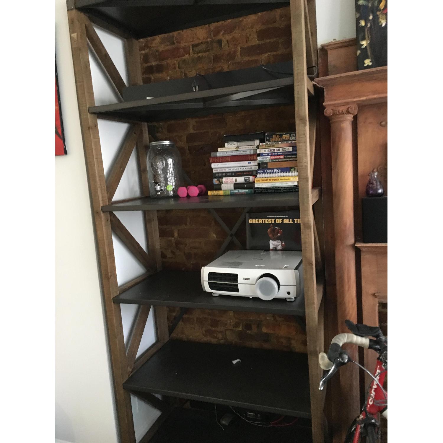 Restoration Hardware Zinc Truss Shelving AptDeco