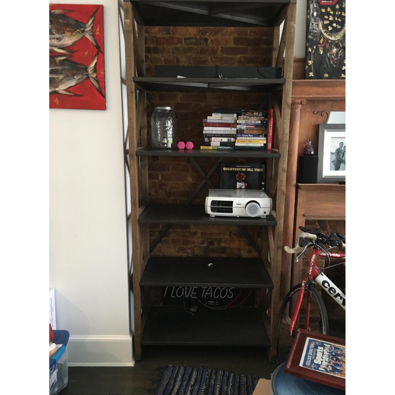 Restoration Hardware Zinc Truss Shelving AptDeco