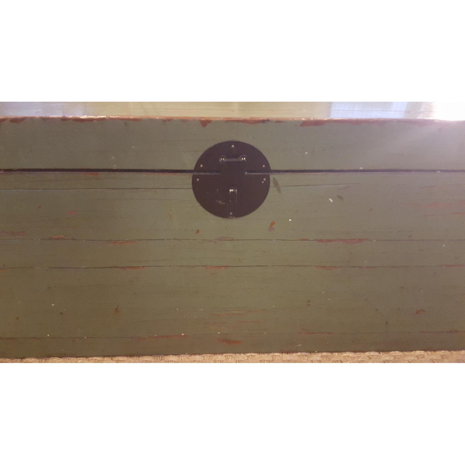 Pottery Barn Distressed Trunk - image-3