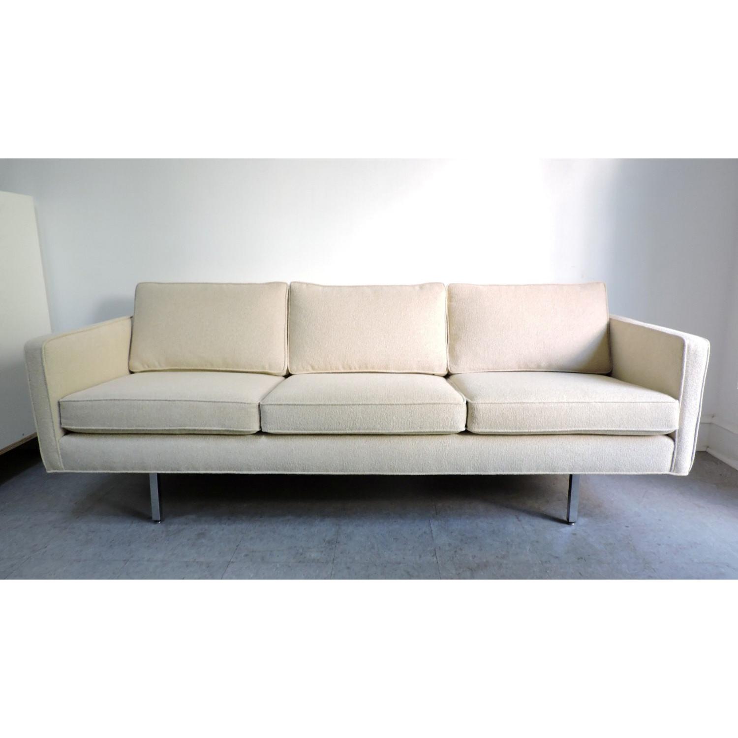 Thayer Coggin Milo Baughman Mid Century Modern Tuxedo Sofa - image-1