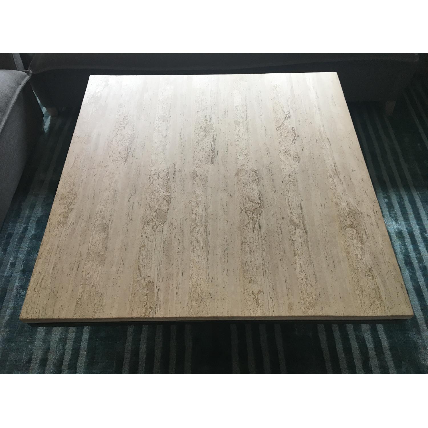 Macy's Ivory Stone Top Coffee Table AptDeco