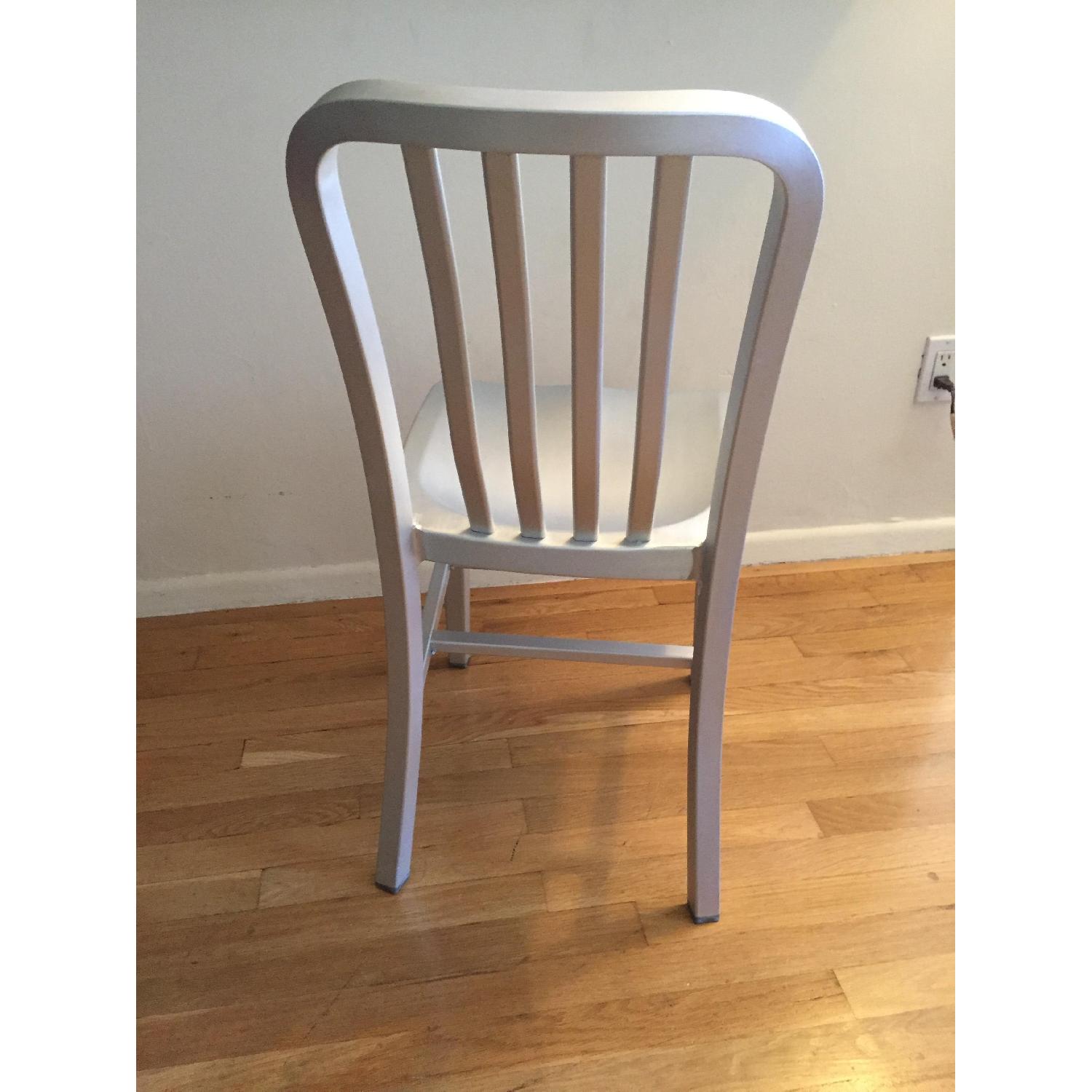 Crate & Barrel Aluminum Dining Chairs - image-4