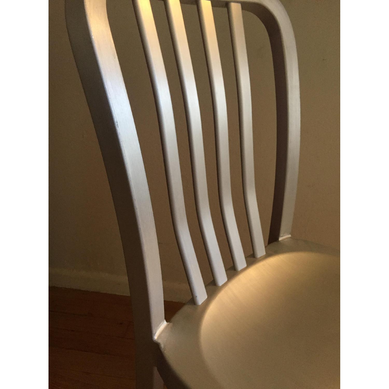 Crate & Barrel Aluminum Dining Chairs - image-5