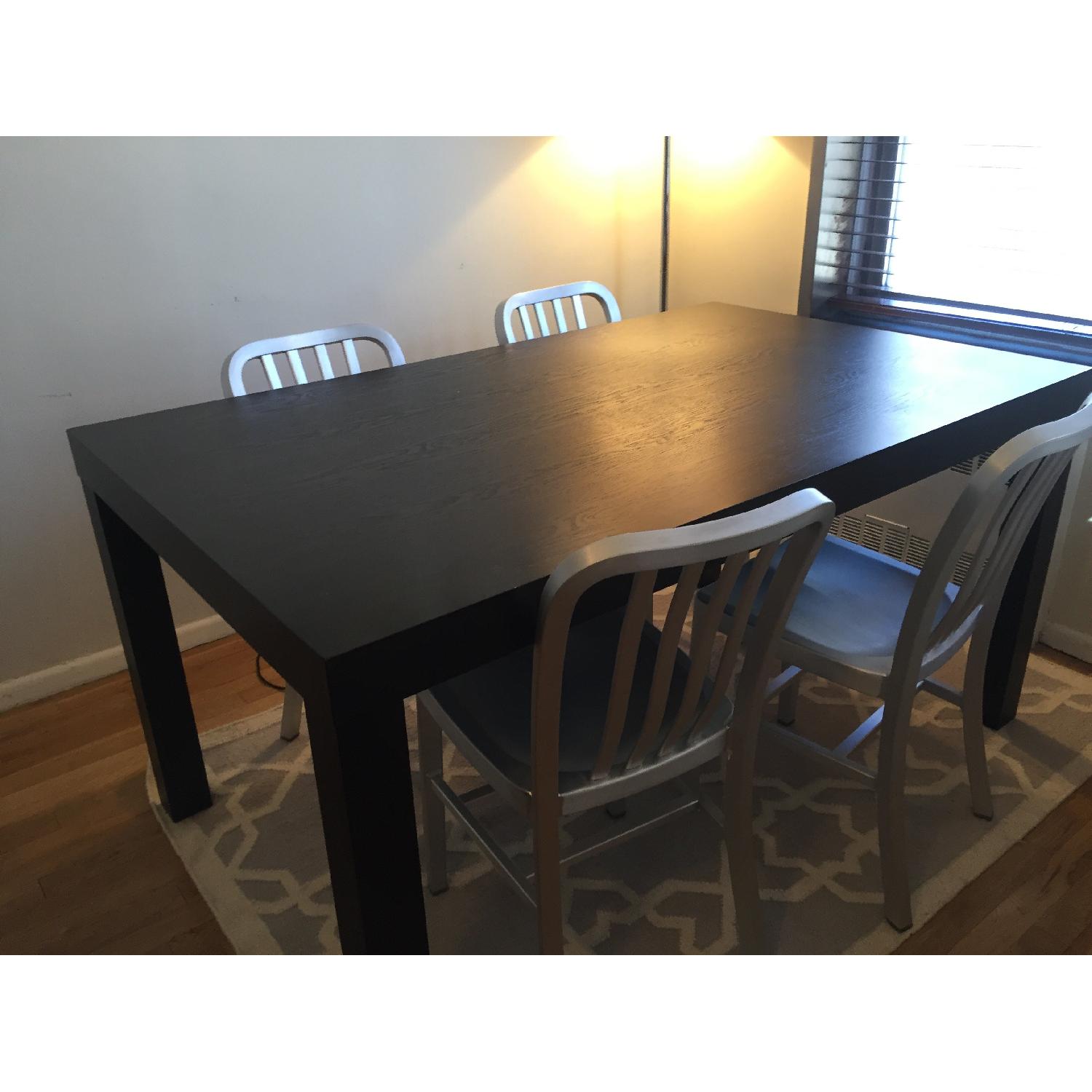 Crate & Barrel Aluminum Dining Chairs - image-6