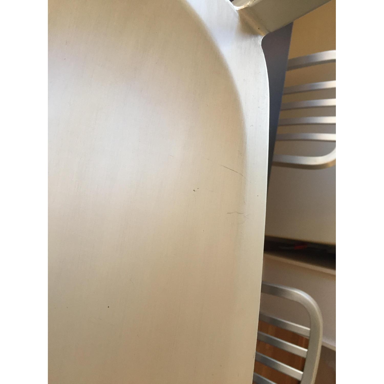 Crate & Barrel Aluminum Dining Chairs - image-10