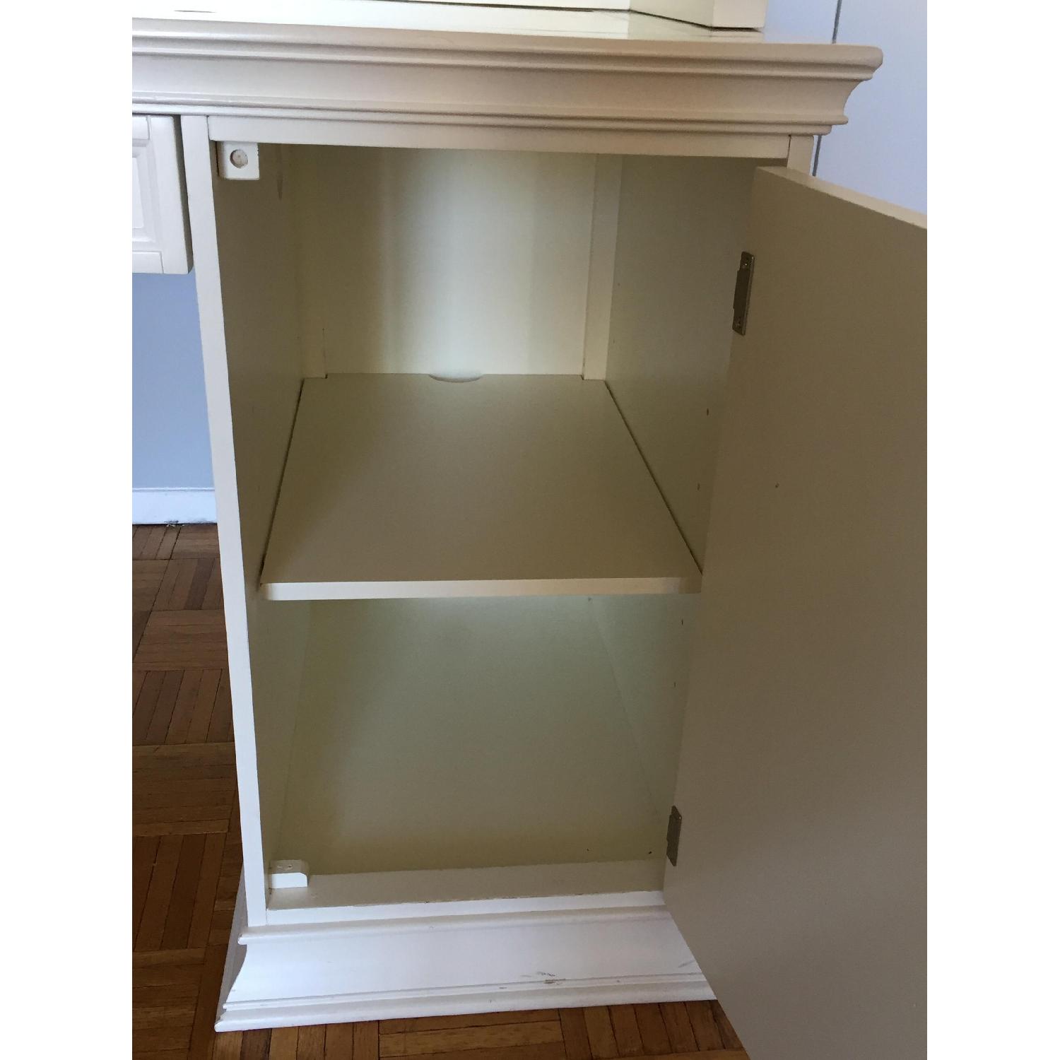 Pottery Barn Teen White/Cork Desk & Hutch w/ Smart Drawer - image-6