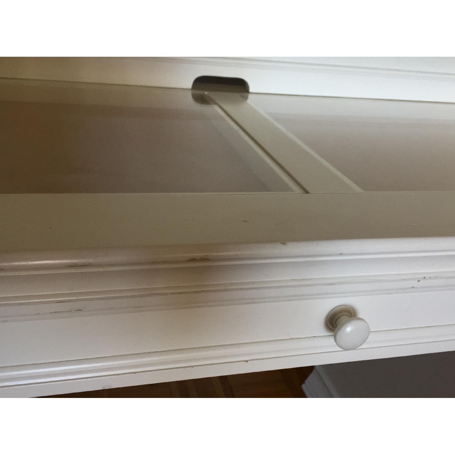 Pottery Barn Teen White/Cork Desk & Hutch w/ Smart Drawer - image-9