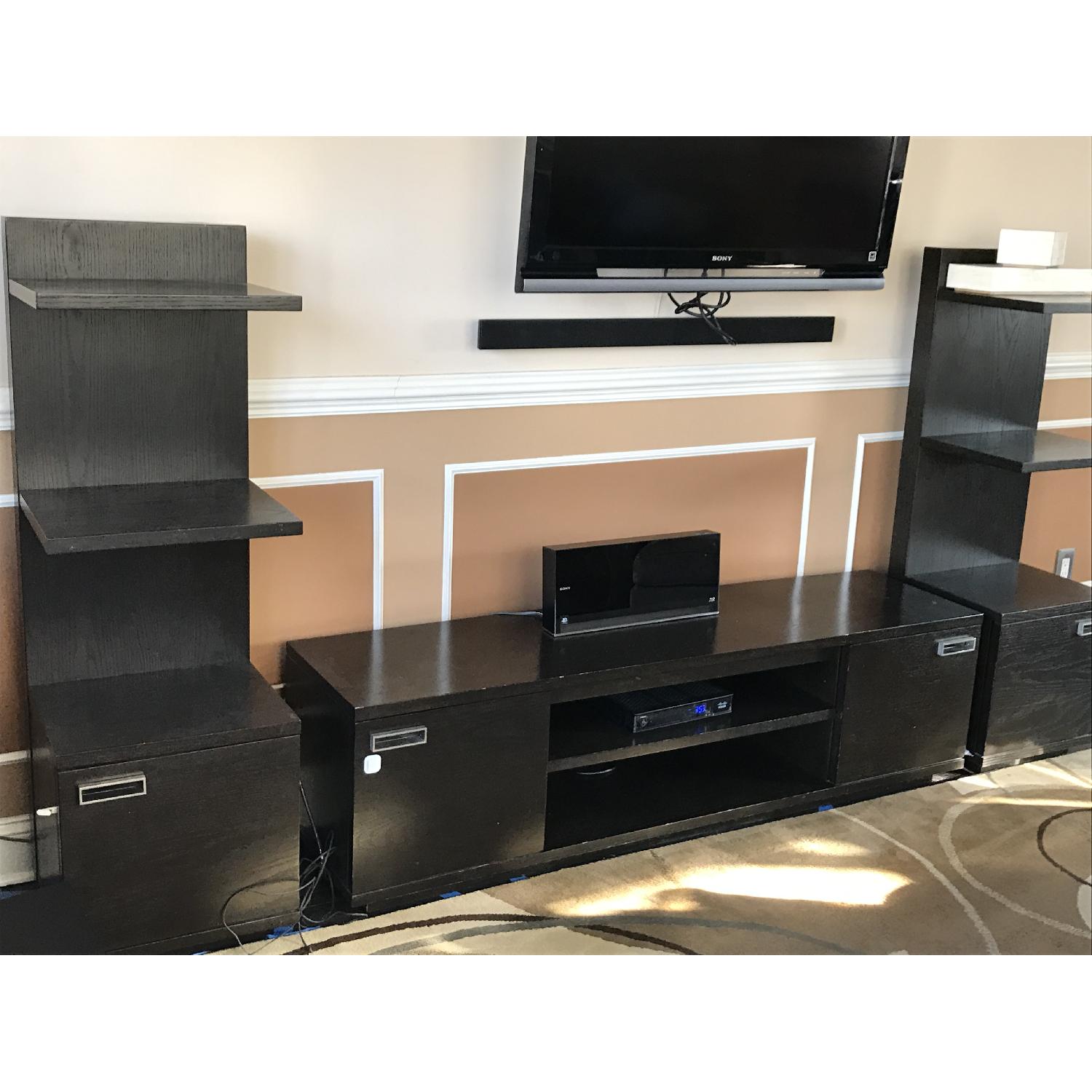 West Elm Media Storage w/ Towers - image-1