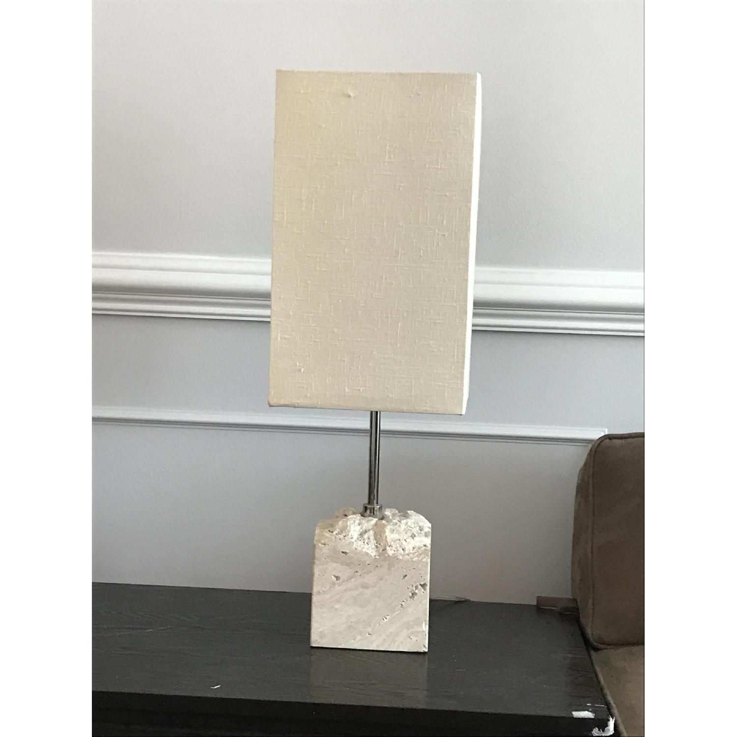 West Elm Stone Base Table Lamp - image-3