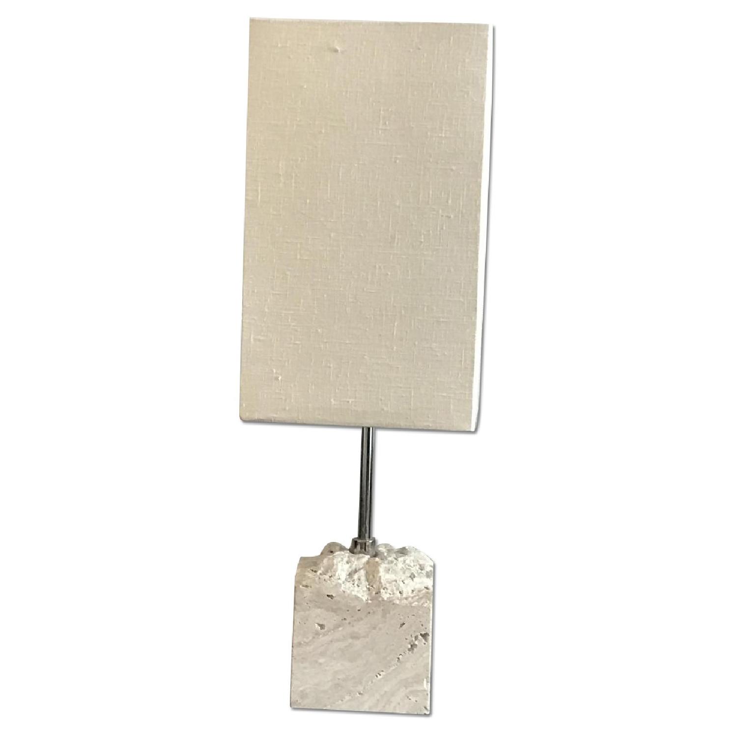 West Elm Stone Base Table Lamp - image-0