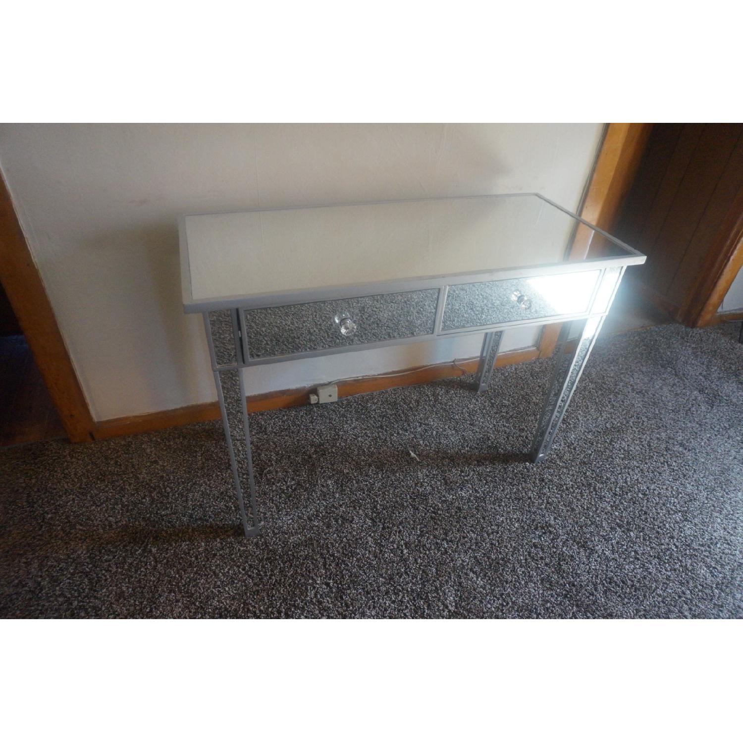 Southern Enterprises Mirrored 2-Drawer Console Table - image-5