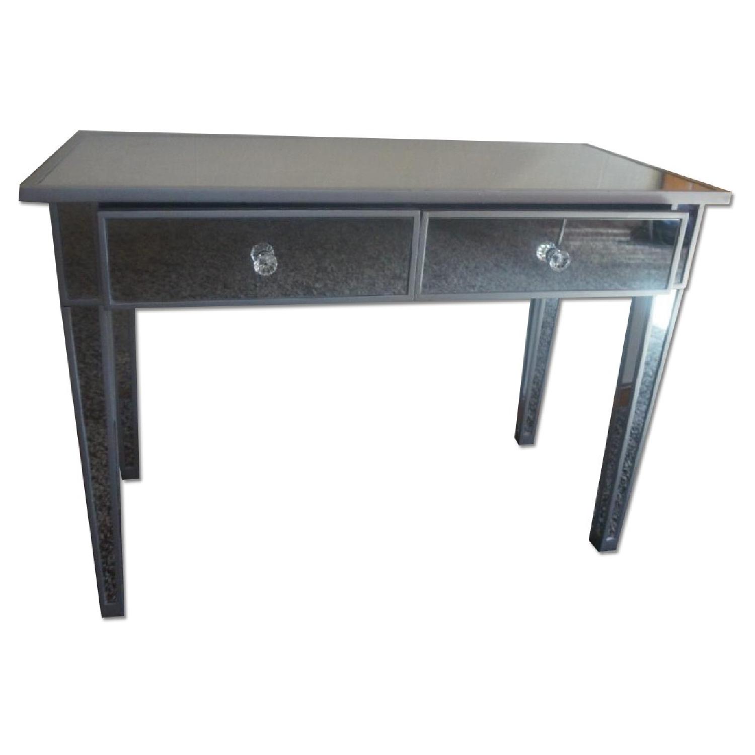 Southern Enterprises Mirrored 2-Drawer Console Table - image-0