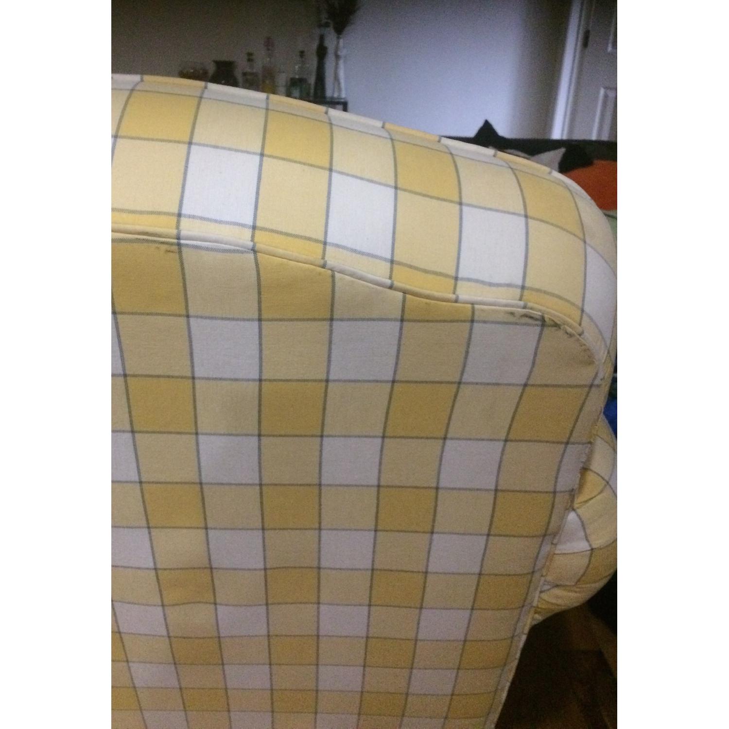Yellow Gingham Armchair - image-4
