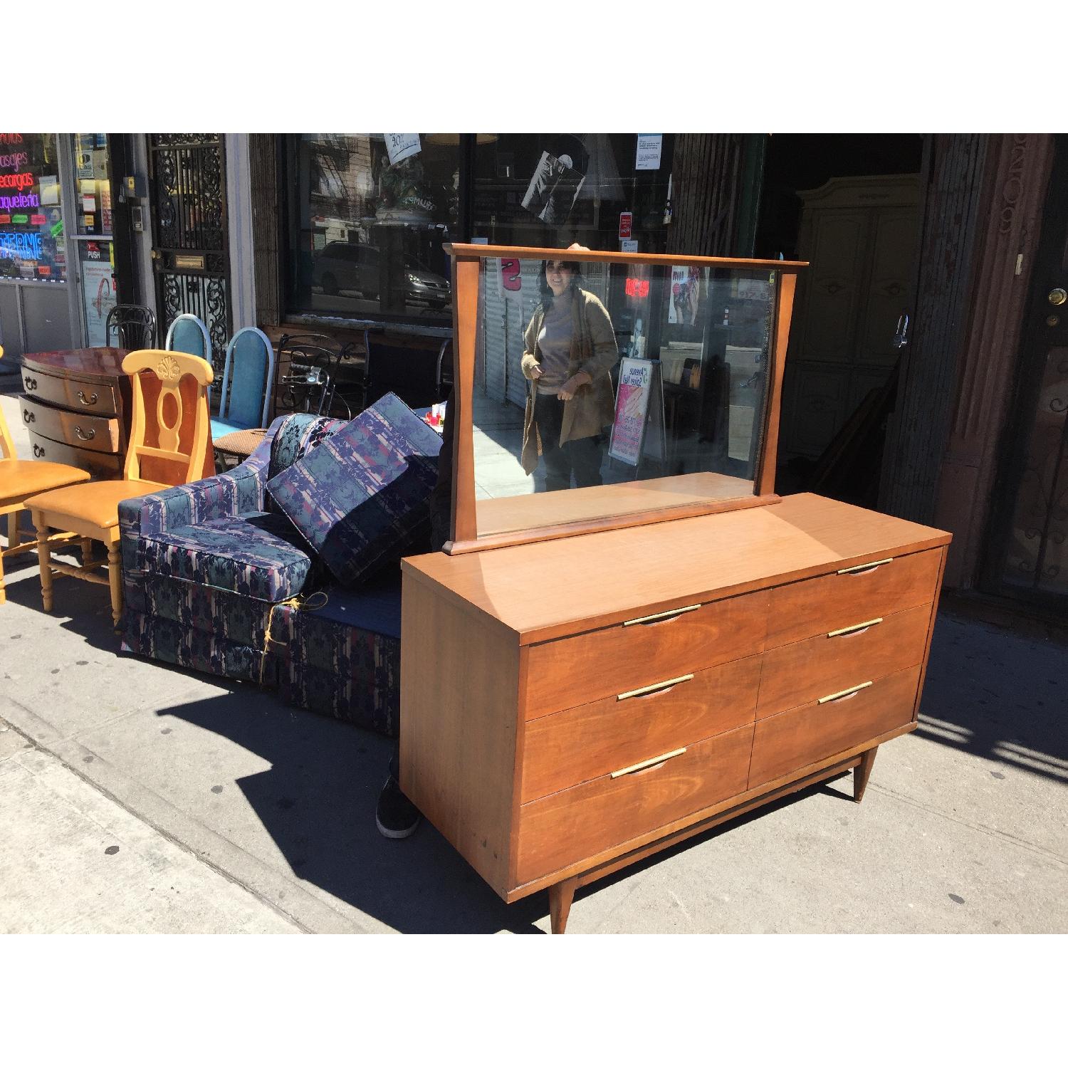 1950s Mid Century Scandia Furniture Danish Dresser w/ Mirror - image-18