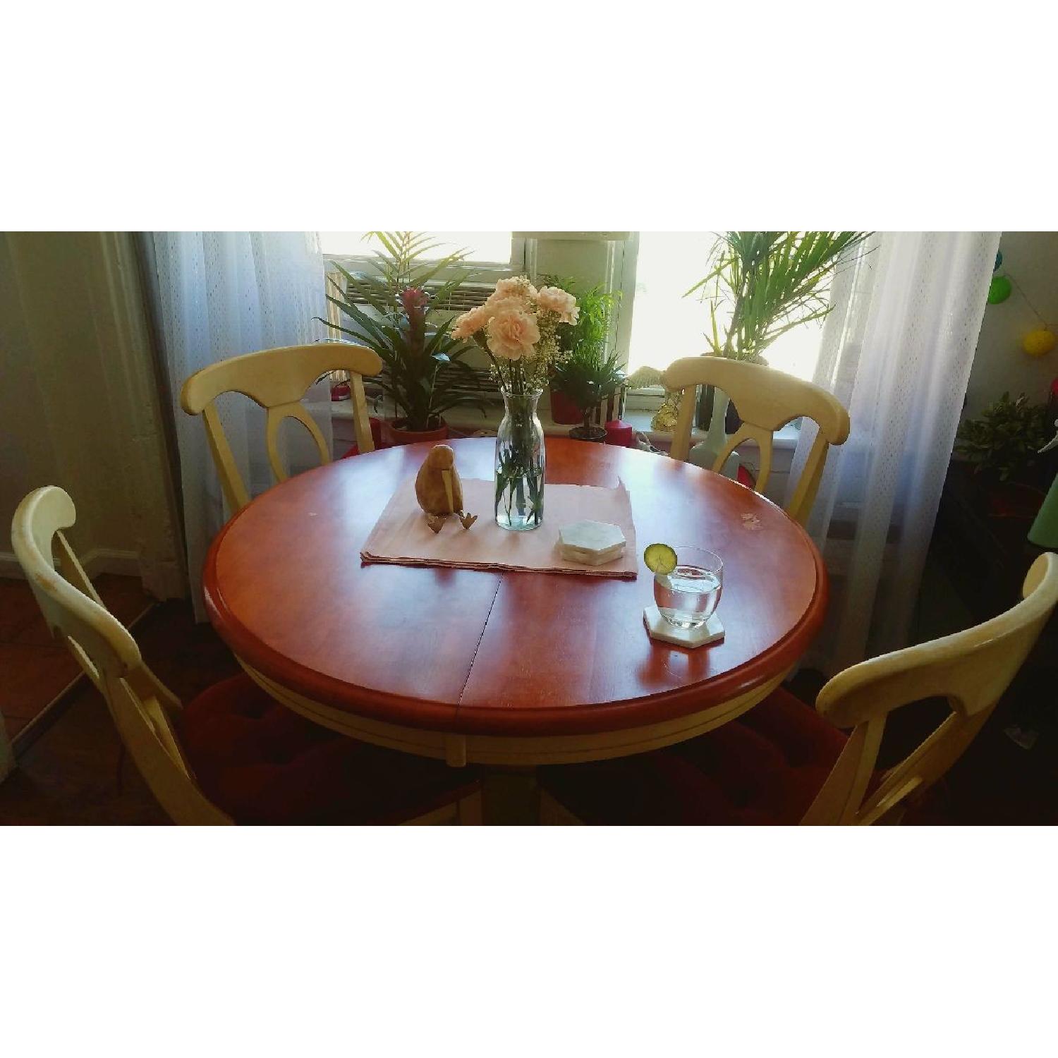European Extendable Dining Table w/ 4 Chairs - image-5
