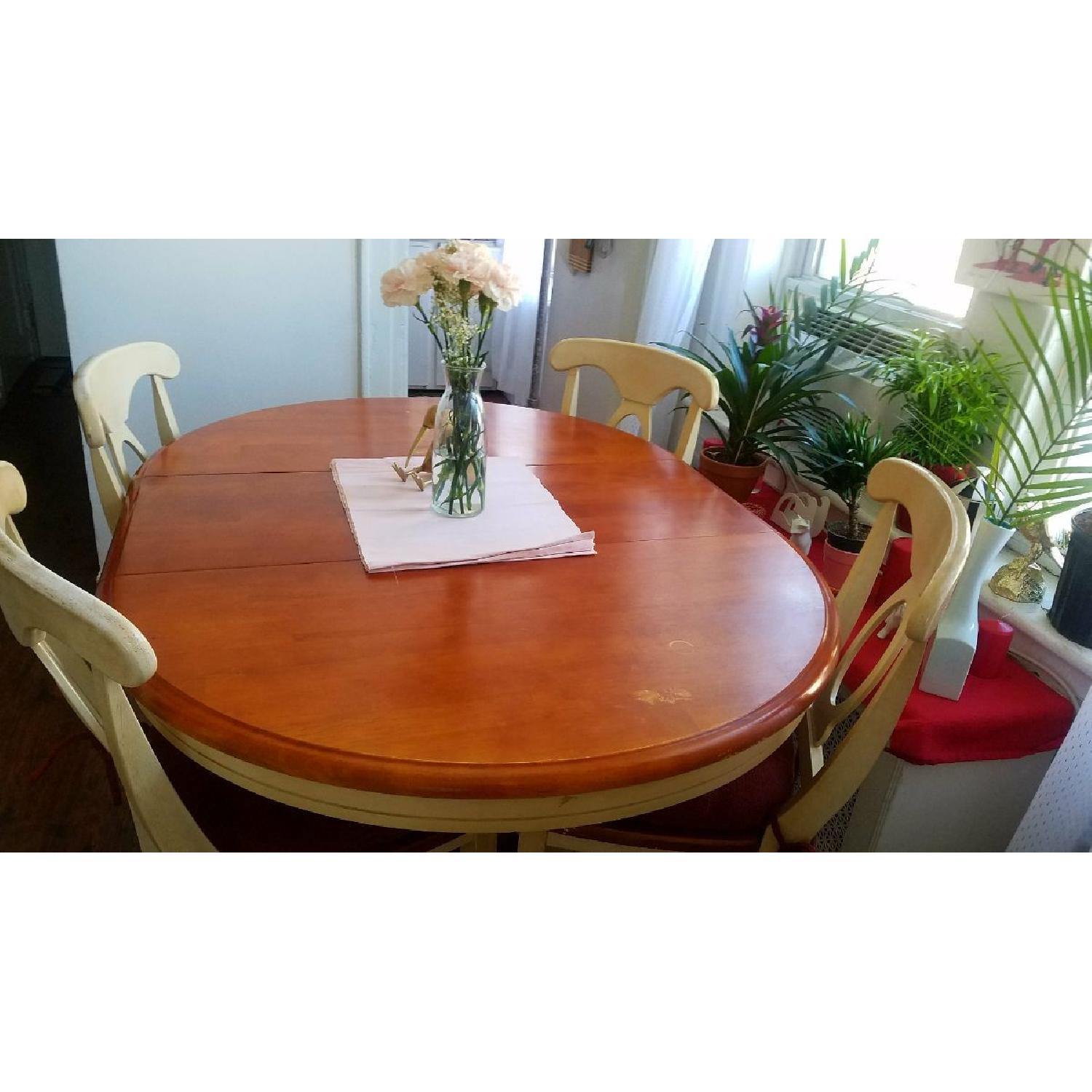 European Extendable Dining Table w/ 4 Chairs - image-14