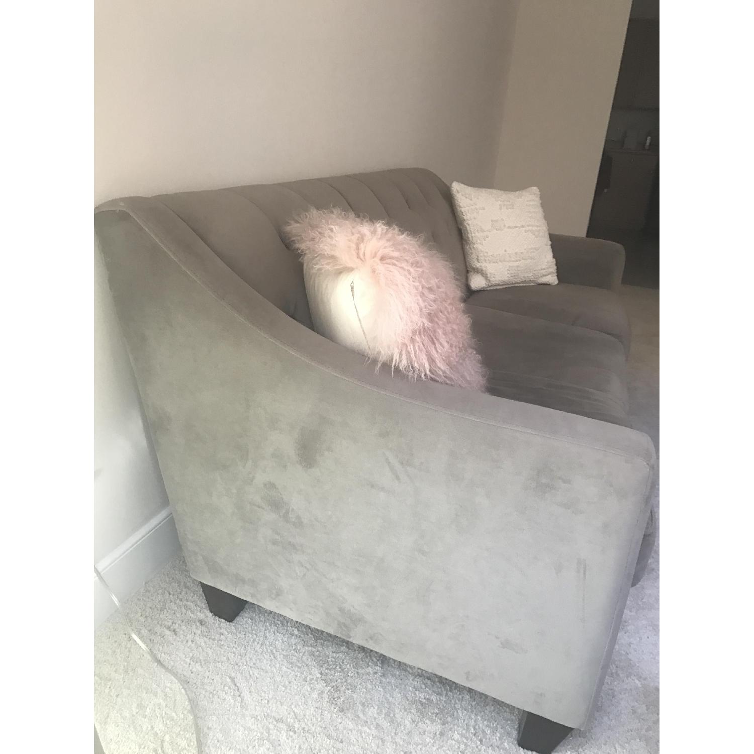 Macy's Chloe Velvet Tufted Sofa - image-2
