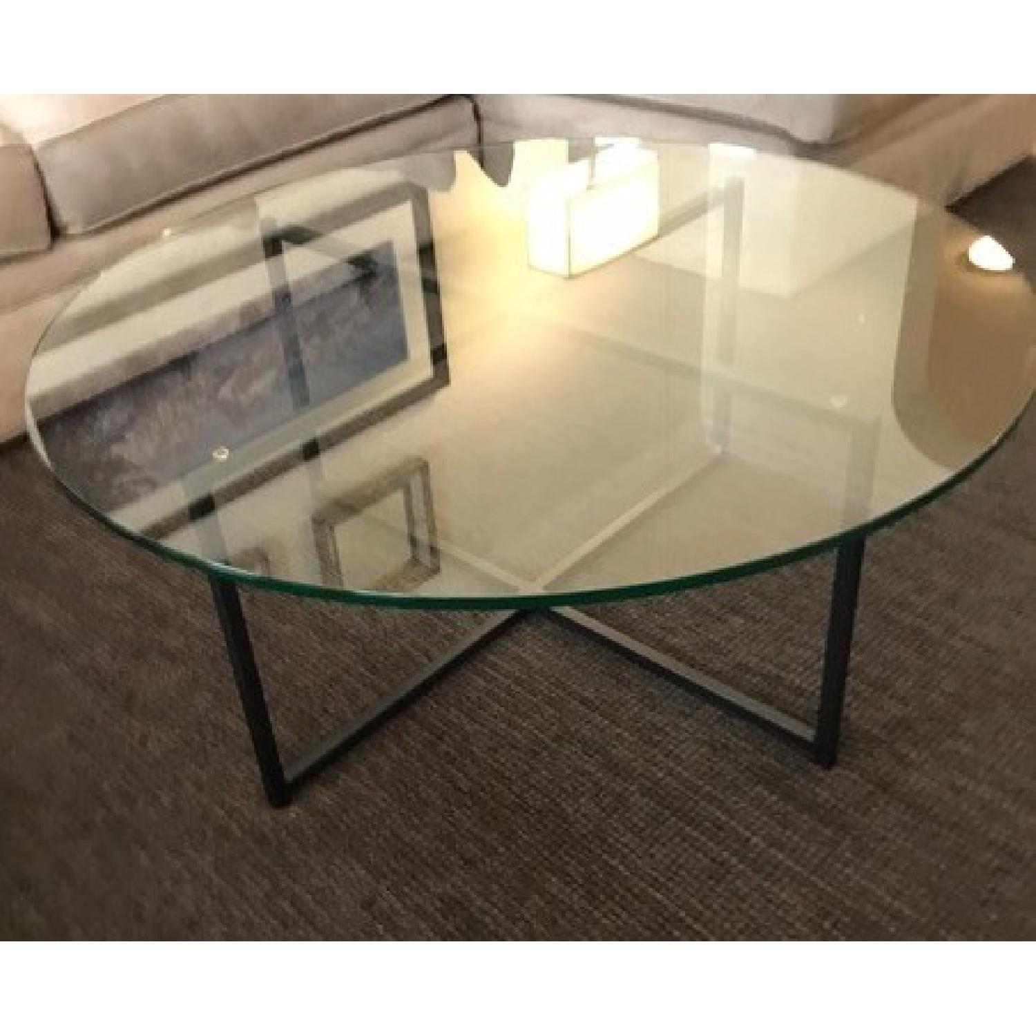 Classic Cocktail/Coffee Table in Natural Steel - image-1