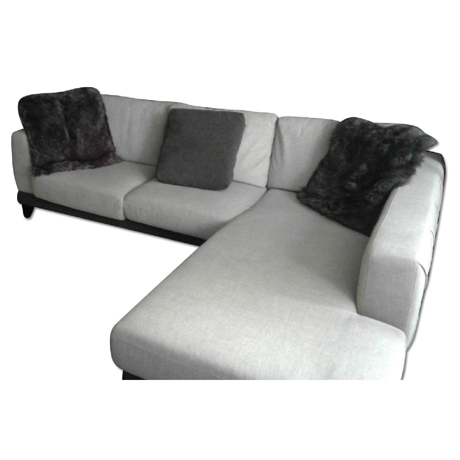 Abbyson Verona Fabric Sectional Sofa AptDeco