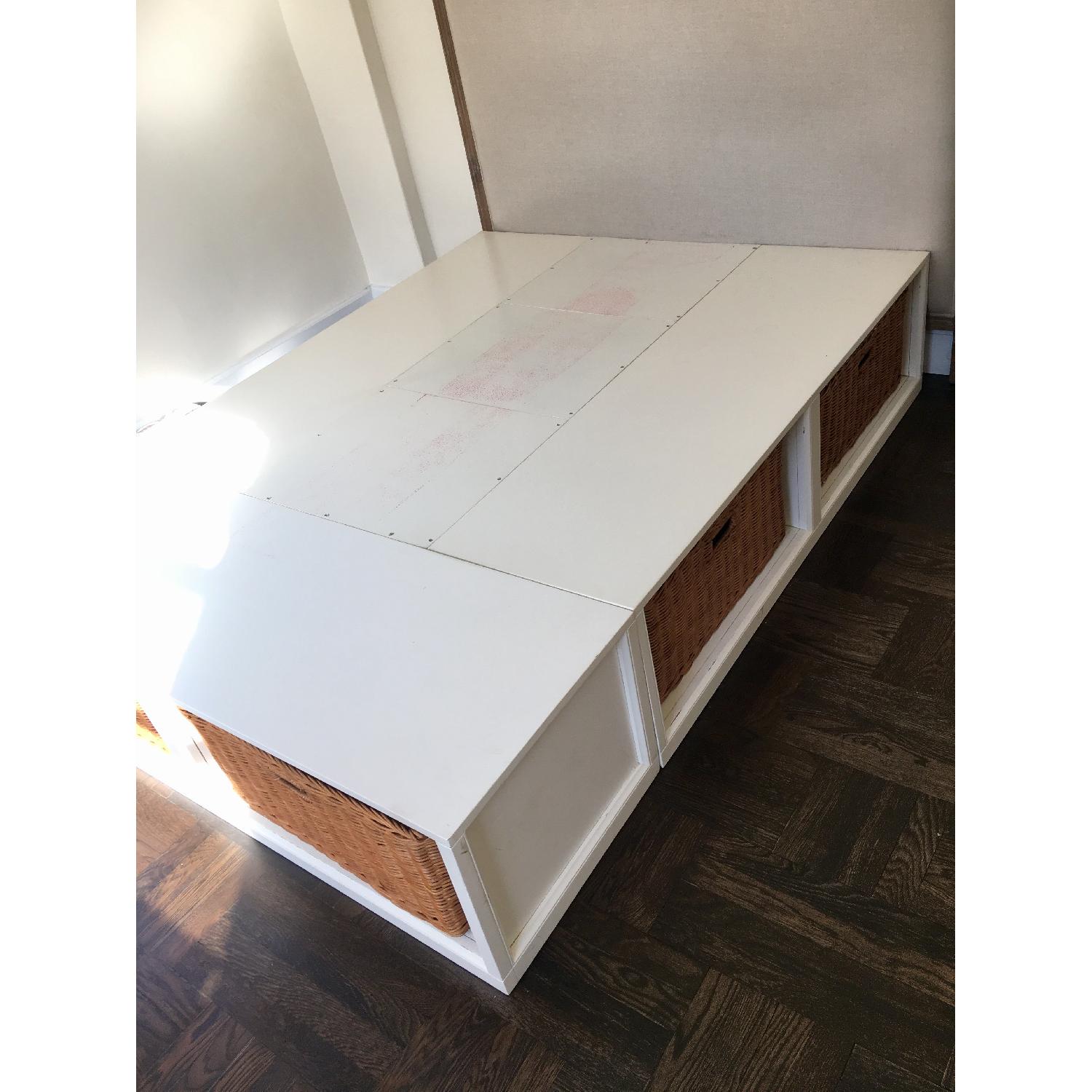 Pottery Barn Queen-Size Storage Platform Bed Frame - image-5