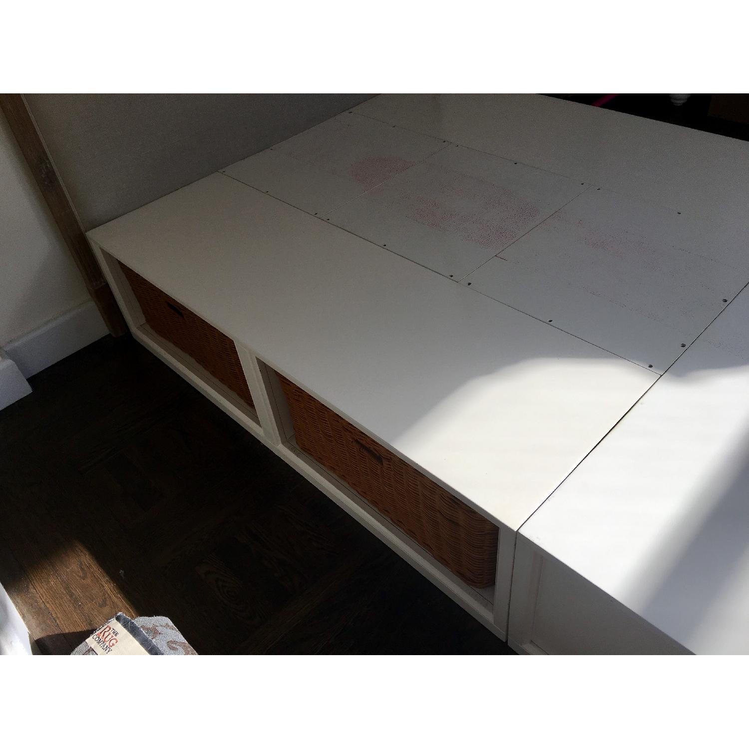 Pottery Barn Queen-Size Storage Platform Bed Frame - image-7