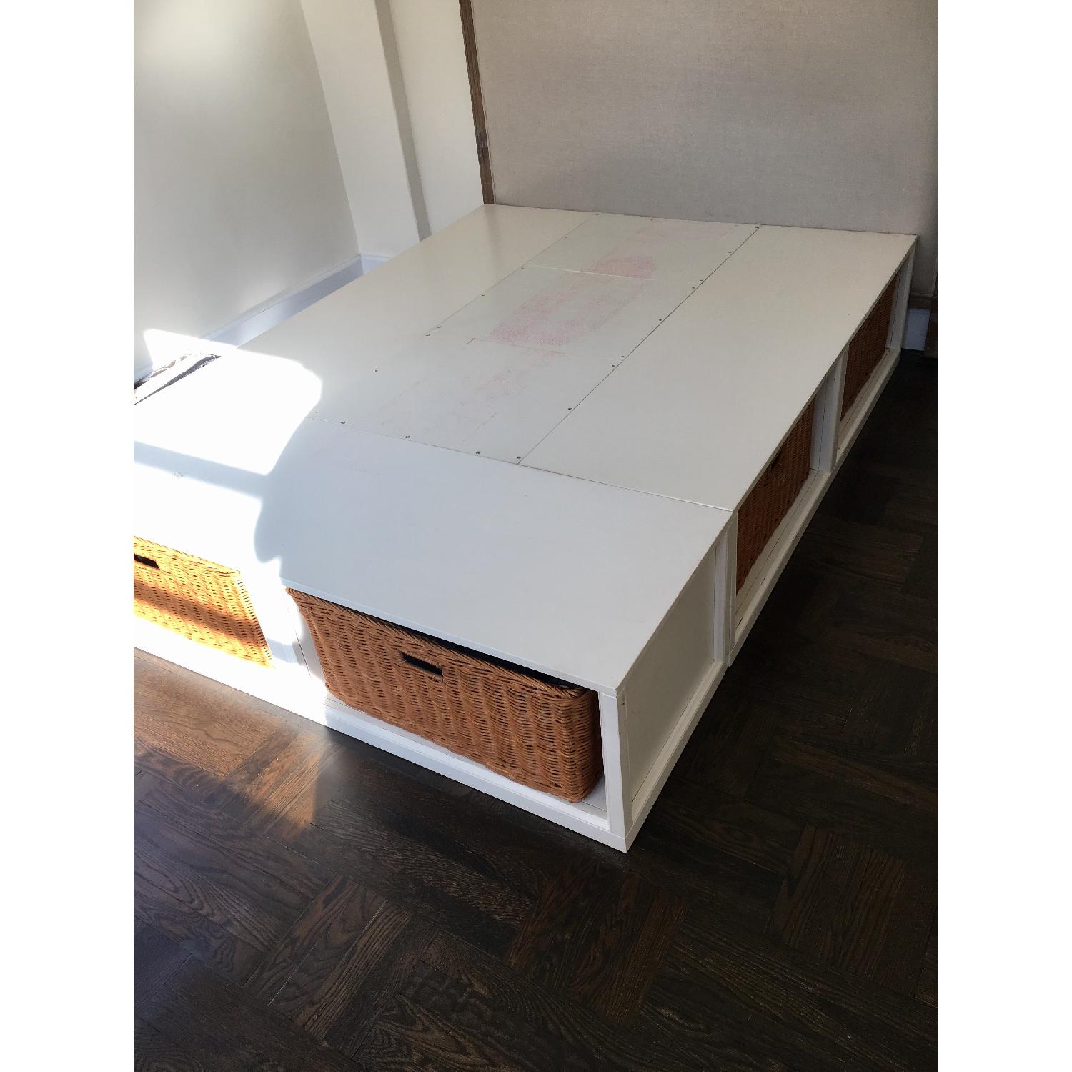 Pottery Barn Queen-Size Storage Platform Bed Frame - image-8