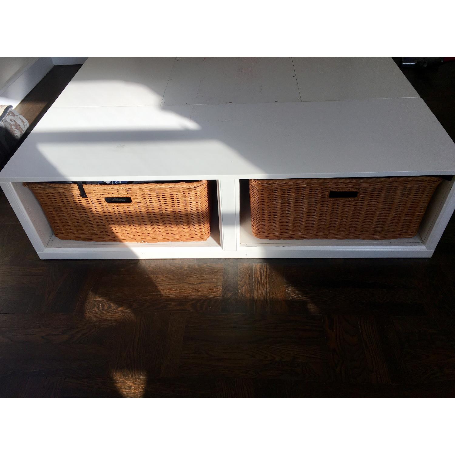 Pottery Barn Queen-Size Storage Platform Bed Frame - image-9