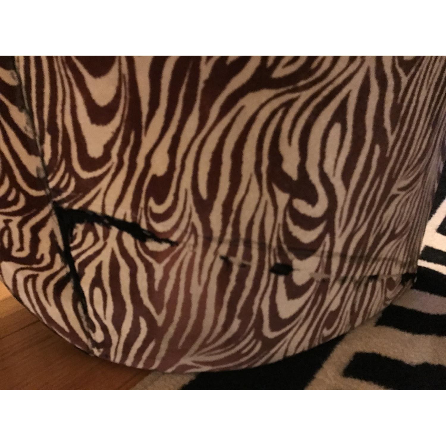 Vintage Zebra Shoe Chair AptDeco