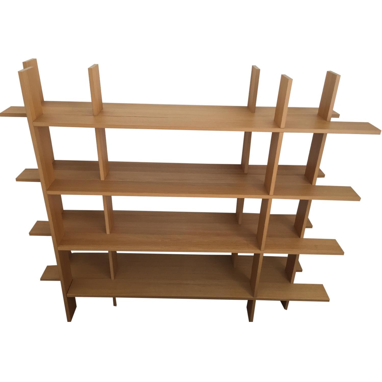 Ikea Solid Wood Shelving Unit AptDeco