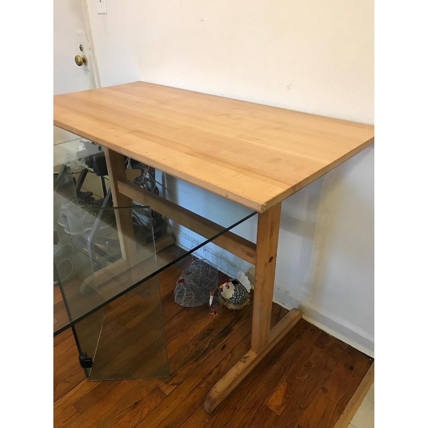 Solid Wood Tall Butcher Table - image-1
