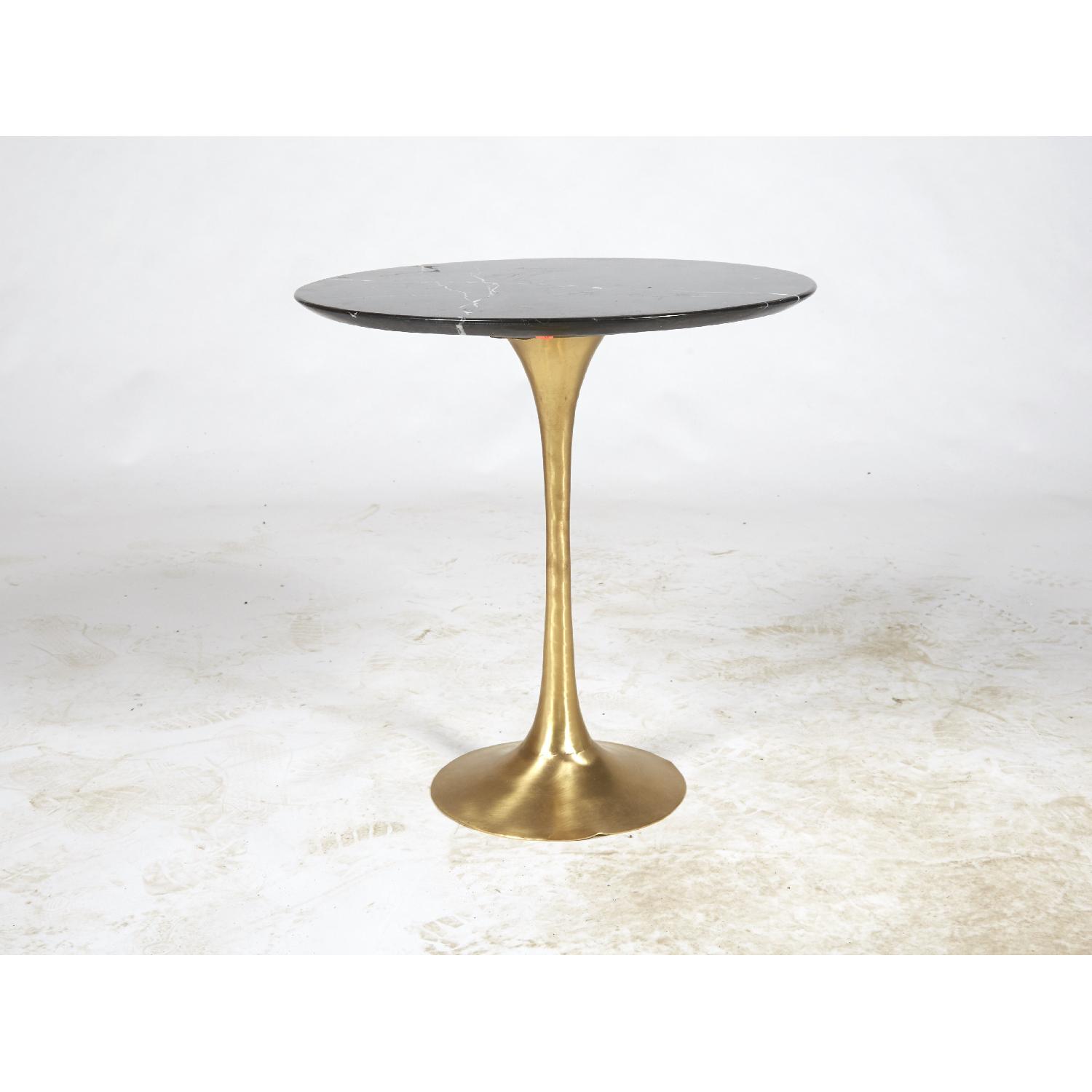 Organic Modernism Lucia Black Marble Side Table - image-1