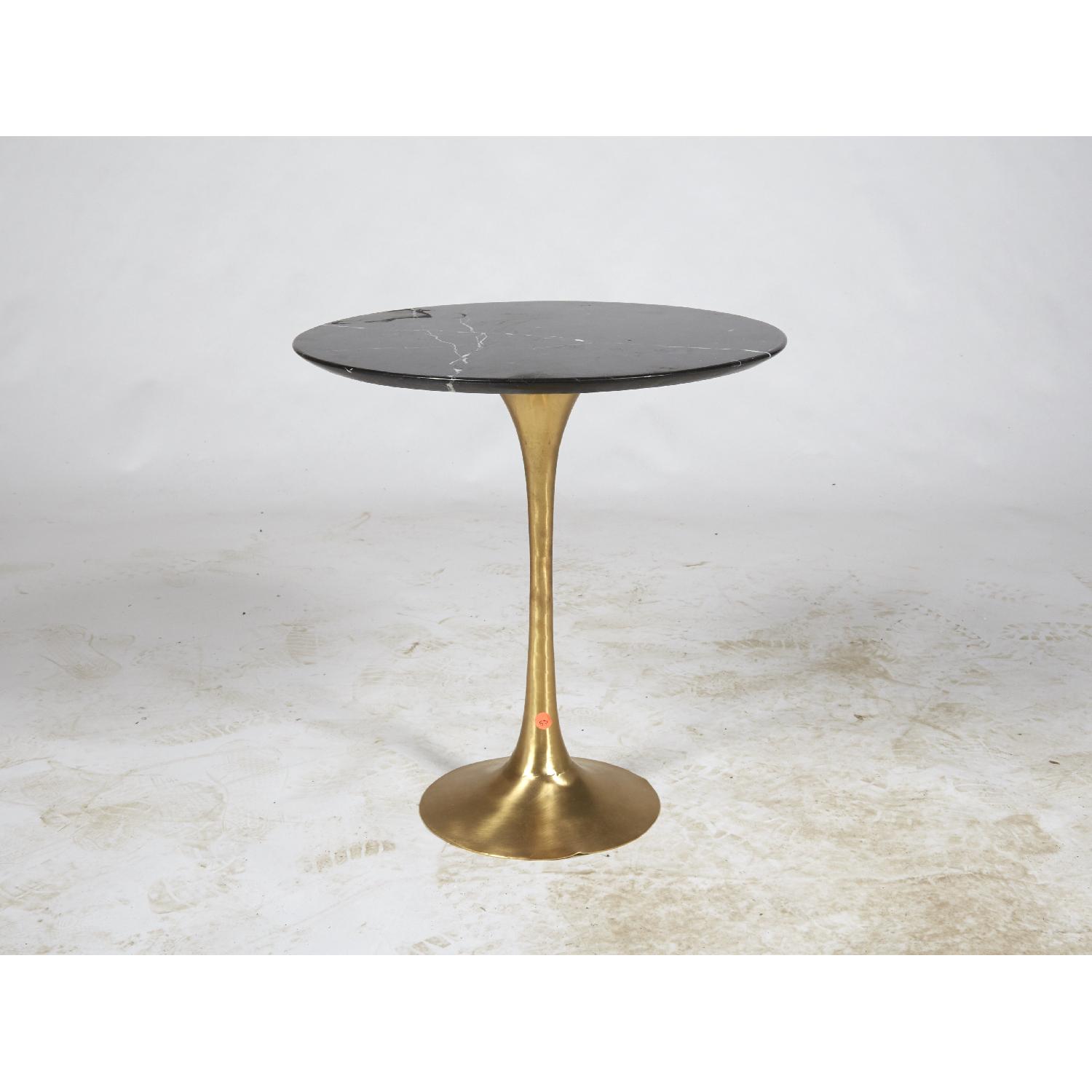 Organic Modernism Lucia Black Marble Side Table - image-2