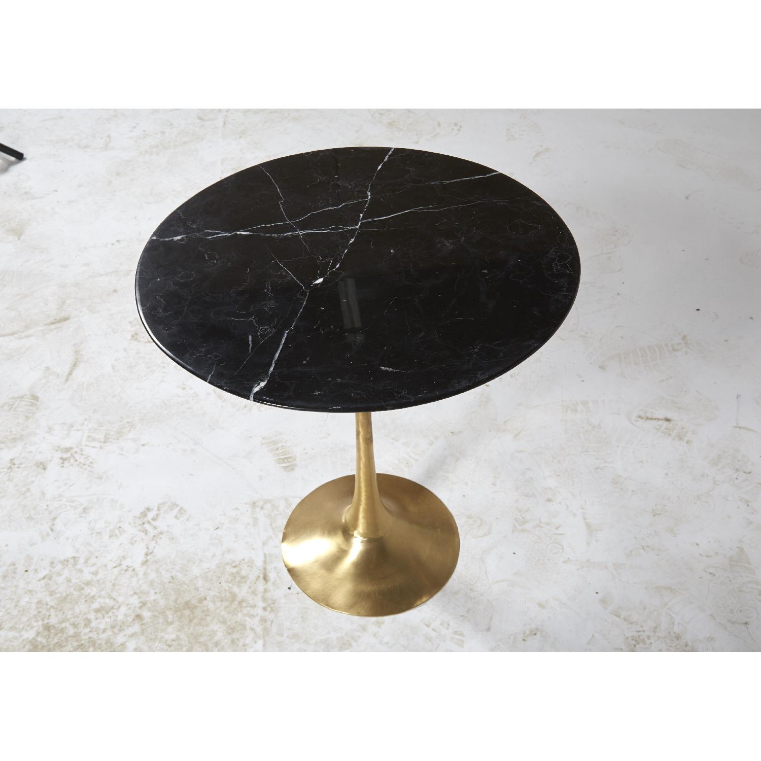 Organic Modernism Lucia Black Marble Side Table - image-3