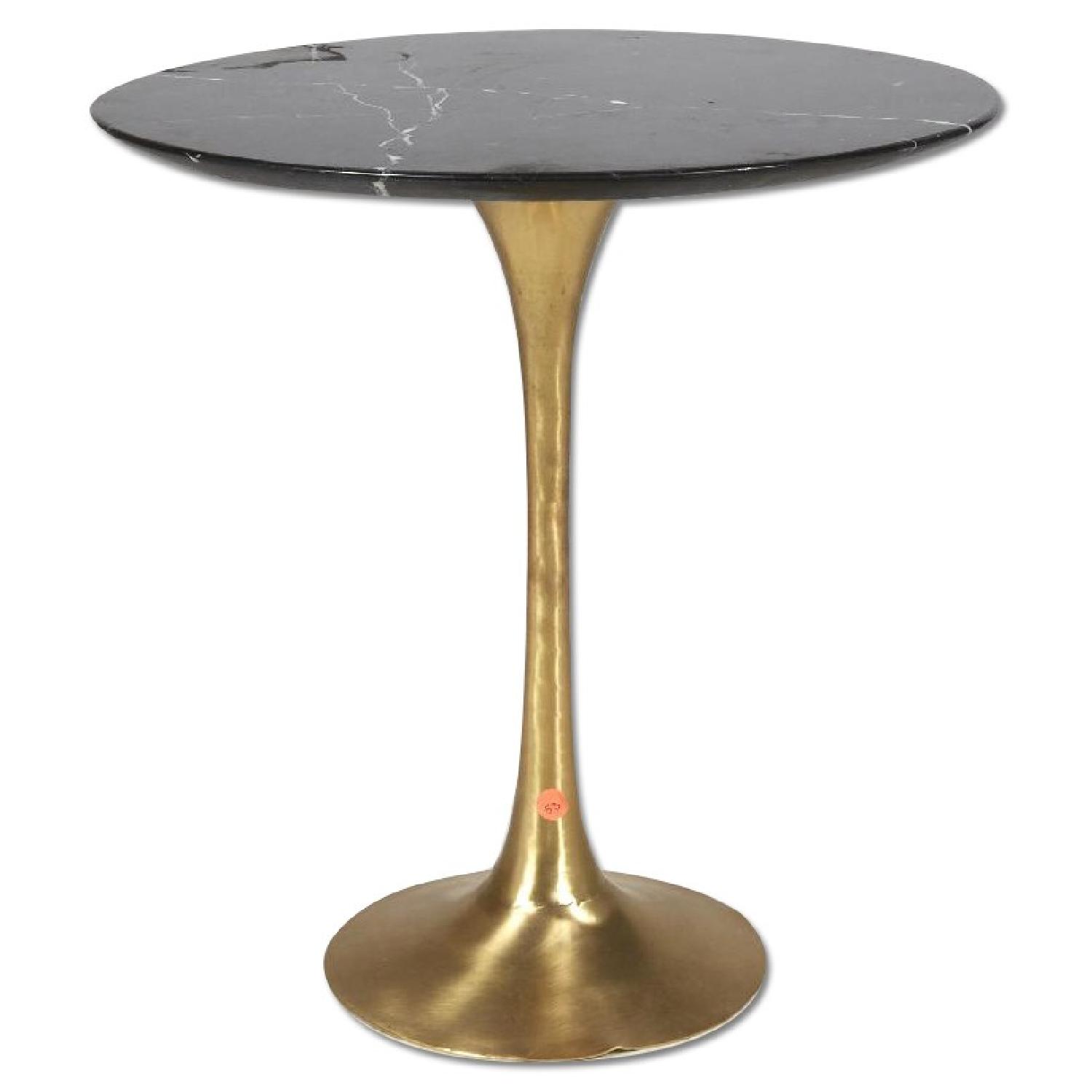 Organic Modernism Lucia Black Marble Side Table - image-0