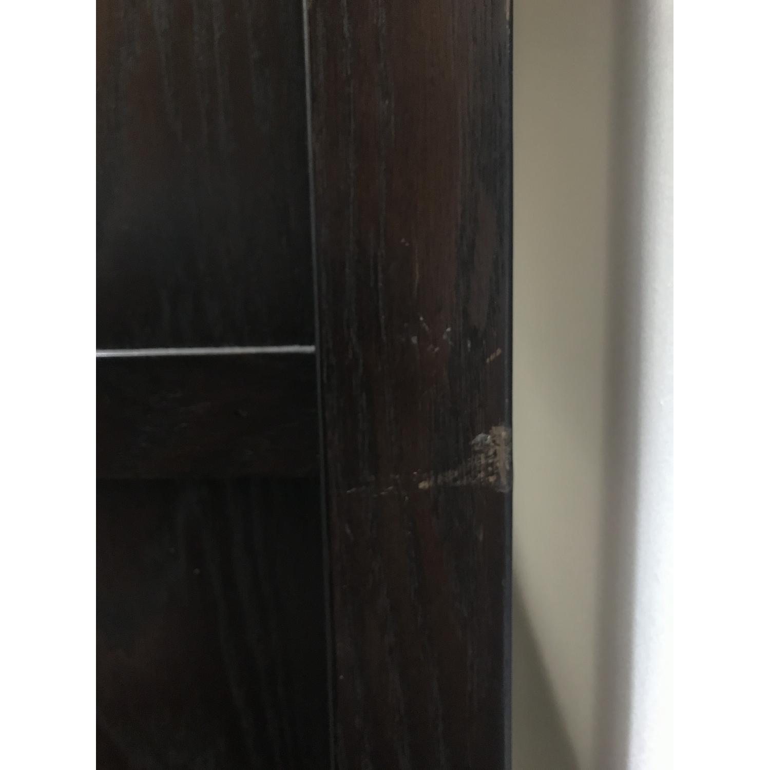 Large Dark Wood Shelving Unit - image-4