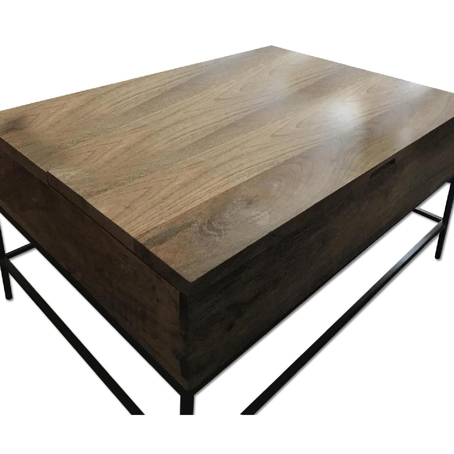 West Elm LiftTop Storage Coffee Table AptDeco