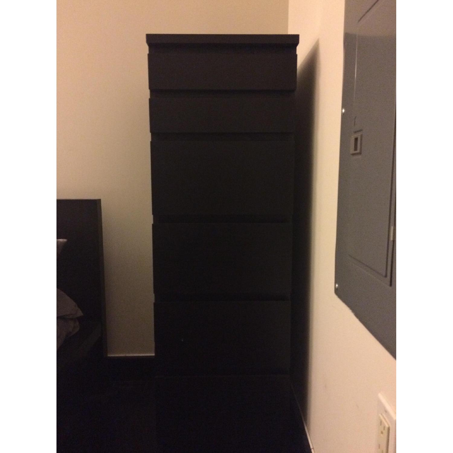 Ikea Malm 6-Drawer Chest/Dresser w/ Mirror - image-1