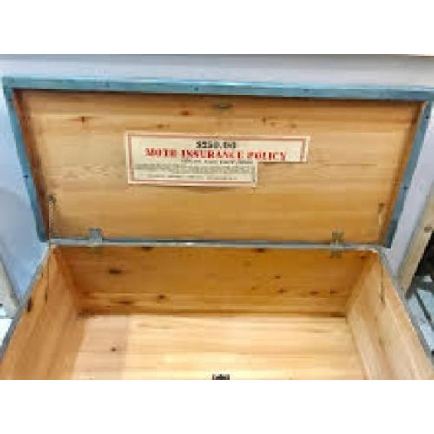 Vintage Franklin Shockey Primitive White Cedar Blanket Hope Chest - image-3