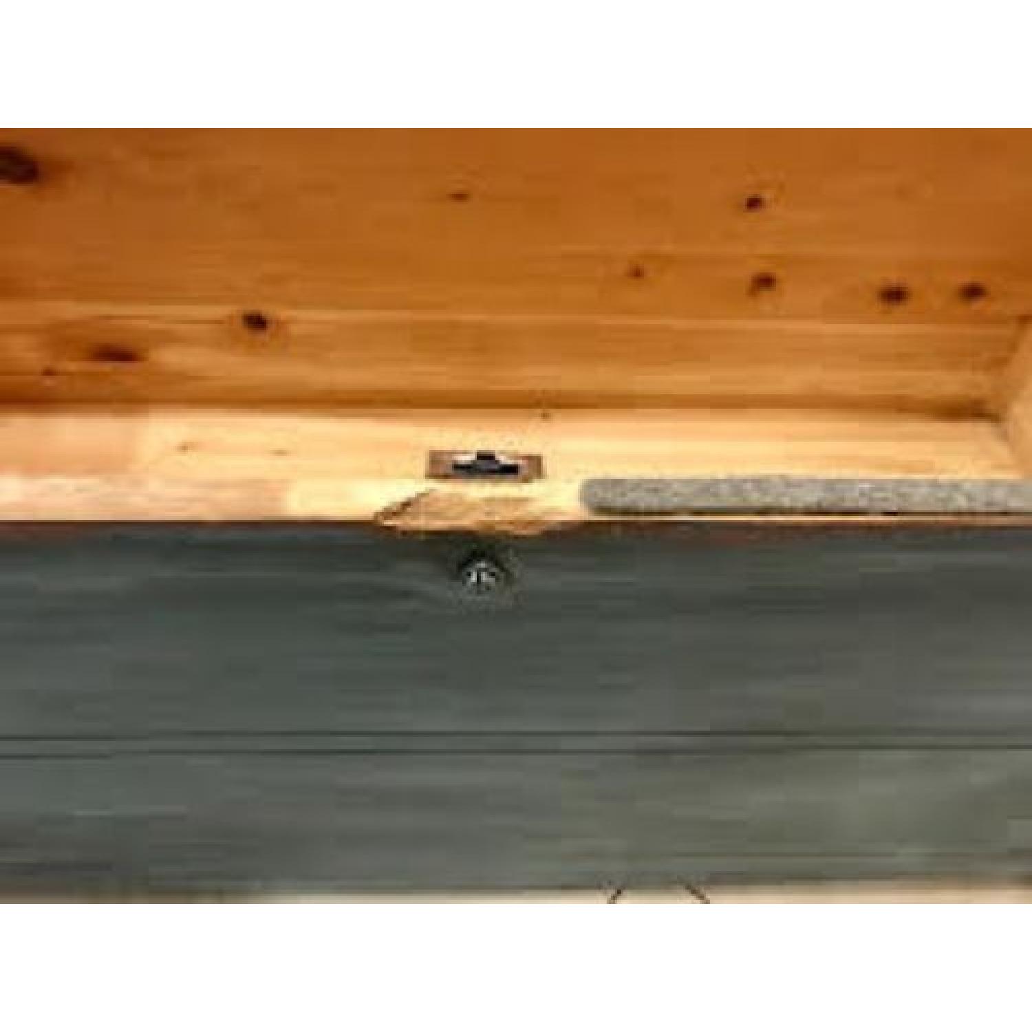 Vintage Franklin Shockey Primitive White Cedar Blanket Hope Chest - image-5