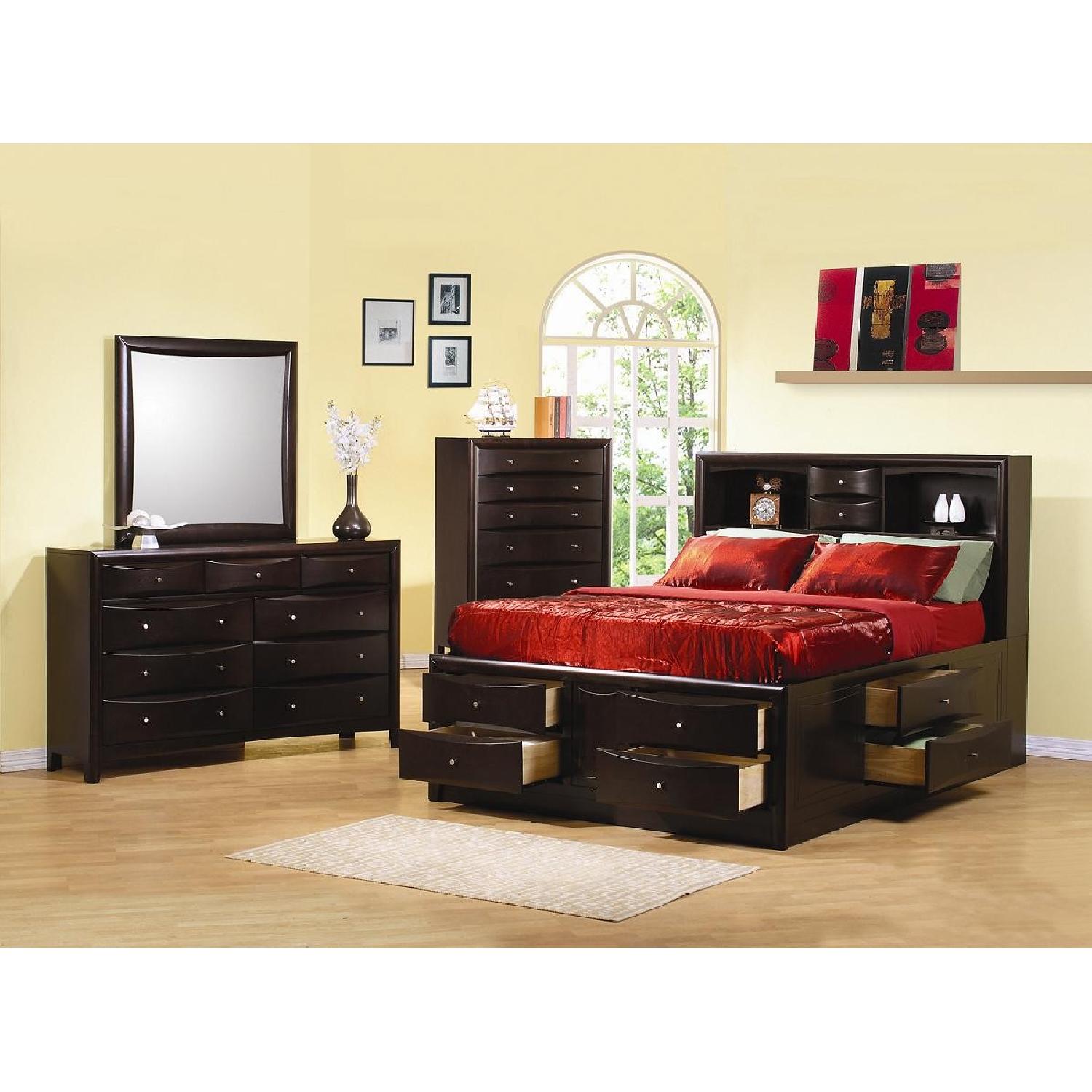 Coaster Phoenix Dresser in Cappuccino - image-1