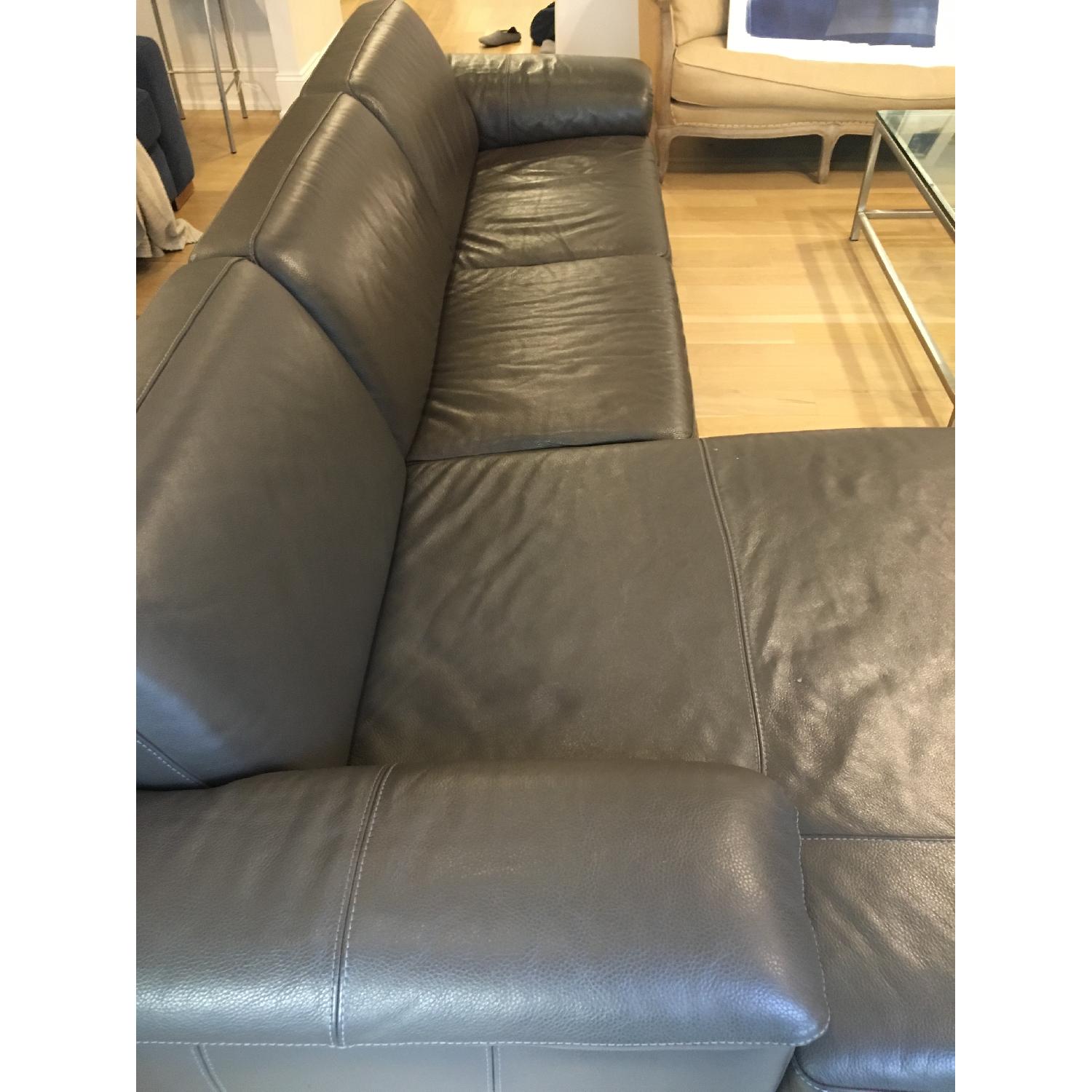 Nicoletti Dorian Italian Leather Sectional Sofa - image-2