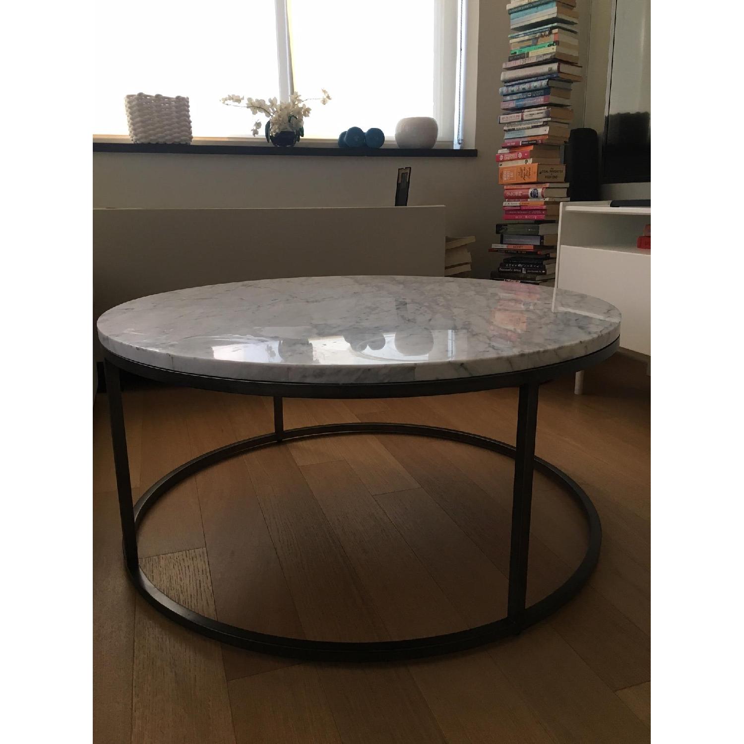 Dwell Studio Orion Coffee Table in White Marble - image-2