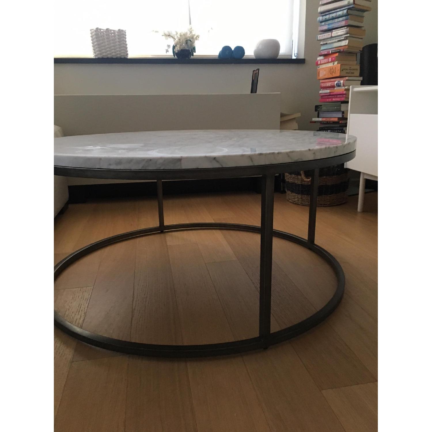 Dwell Studio Orion Coffee Table in White Marble - image-3